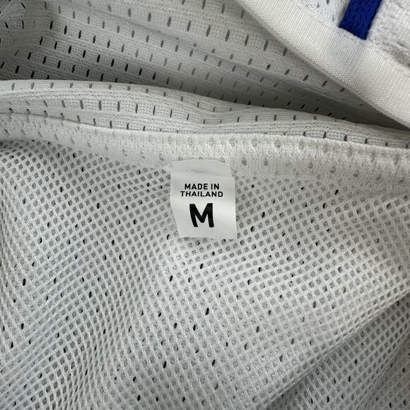 Kansas Jayhawks PE Basketball Shooting Shirt Mens Medium White Adidas Team Issue - Picture 7 of 12